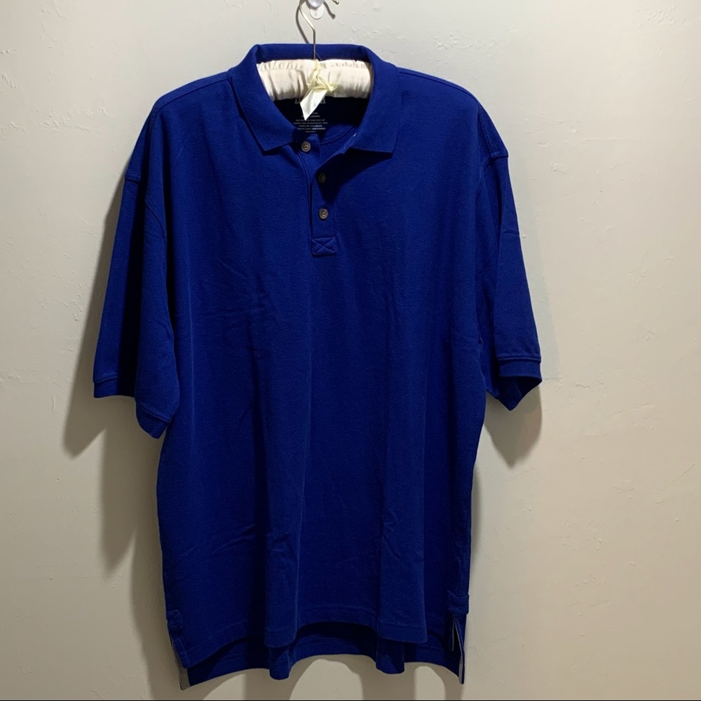 Duluth Trading Co. Men's Blue Short Sleeve Polo
